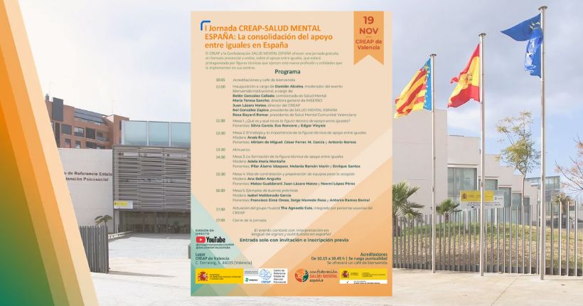 I Jornada Creap-Salud Mental España: La consolidación del apoyo entre iguales en España