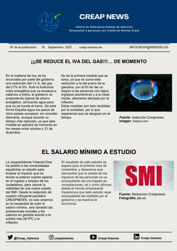 Taller de Actualidad: portadas septiembre 2022