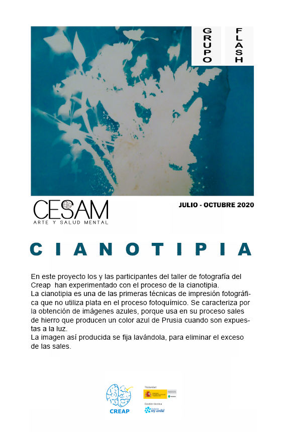Cartel Proyecto Cianotipia