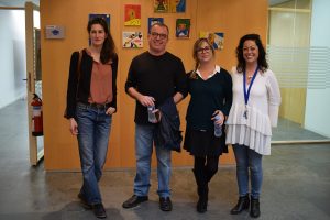 De izquierda a derecha: Aixa Takkal, Miguel Català, Pilar Orgilles y Virginia Pérez (responsable de CESAM)