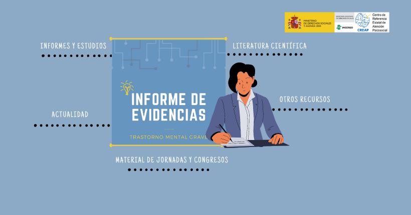 Foto de portada del informe de evidencias y epígrafes de contenido.