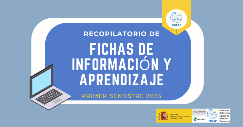 Imagen de la portada del recopilatorio de fichas de información correspondientes al primer semestre de 2023
