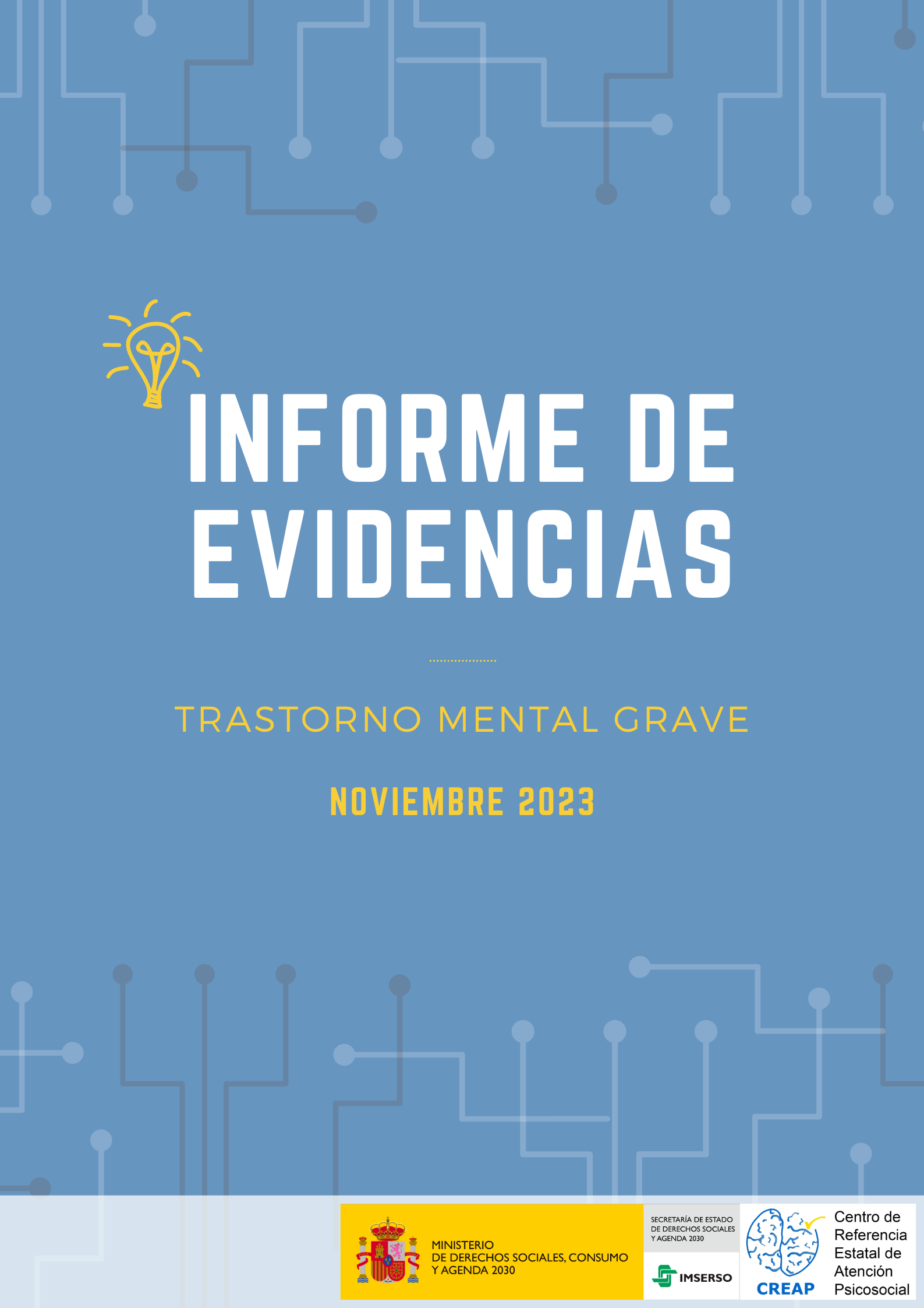 Portada del informe de evidencias de noviembre de 2023