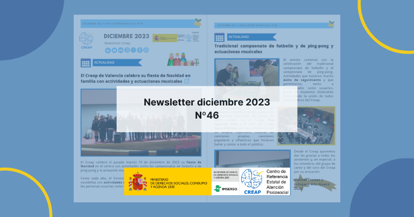 Imagen destacada del artículo mostrando las dos primeras páginas de la newsletter del Creap