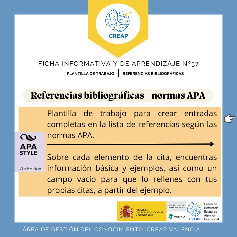 Ficha de información y aprendizaje Nº57