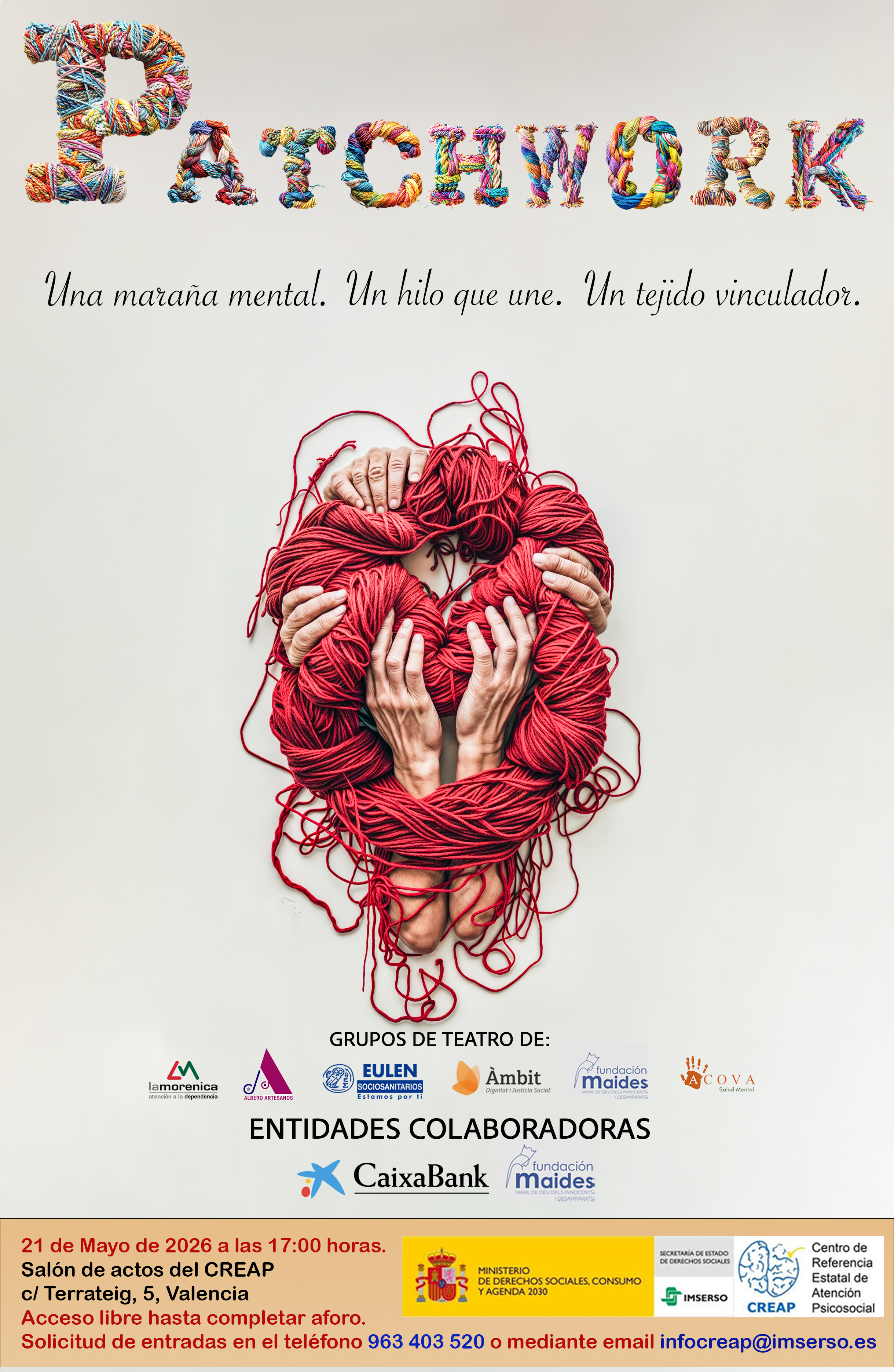 Cartel del proyecto de teatro Patchwork